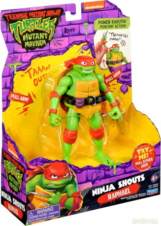 WOJOWNICZE ŻÓŁWIE NINJA zmutowany chaos Raphael Deluxe z dźwiękiem, 14 cm [FIGURKA]