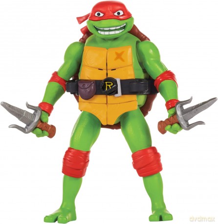 WOJOWNICZE ŻÓŁWIE NINJA zmutowany chaos Raphael Deluxe z dźwiękiem, 14 cm [FIGURKA]