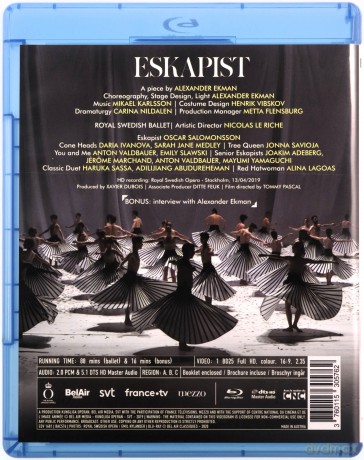 Royal Swedish Ballet - Eskapist [Blu-Ray]