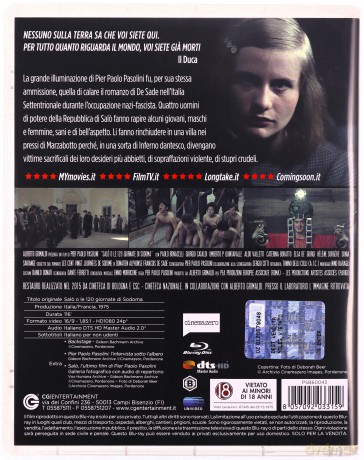 Salo, or the 120 Days of Sodom (Salo, czyli 120 dni Sodomy) [Blu-Ray]