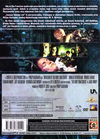 Inwazja łowców ciał (The Best Of Science Fiction Nieziemska Kolekcja Filmowa) (booklet) [DVD]