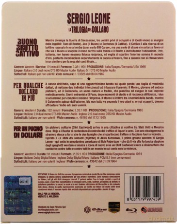 La Trilogia Del Dollaro (steelbook) [3xBlu-Ray]