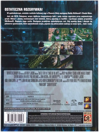 Bitwa o Planetę Małp (The Best Of Science Fiction Nieziemska Kolekcja Filmowa) (booklet) [DVD]
