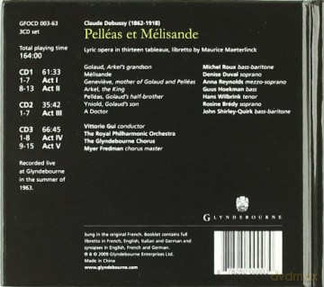 Soloistsrpogbourne Chgui: Debussypelleas Et Melisande [3CD]