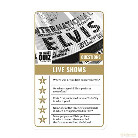Elvis: Elvis Top Trumps Quiz
