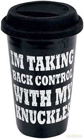 Five Finger Death Punch: Five Finger Death Punch Control With My Knuckles Travel Kubek Ceramic