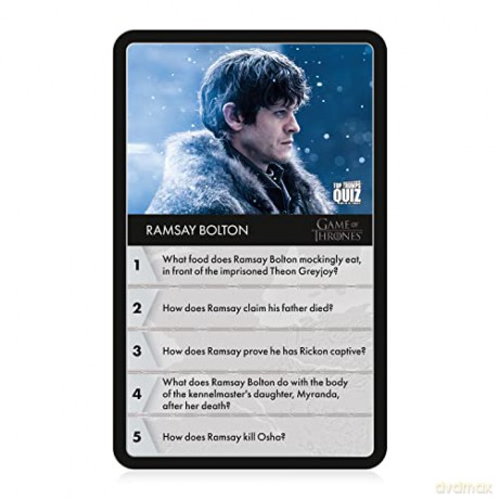 Game Of Thrones: Game Of Thrones Top Trumps Quiz