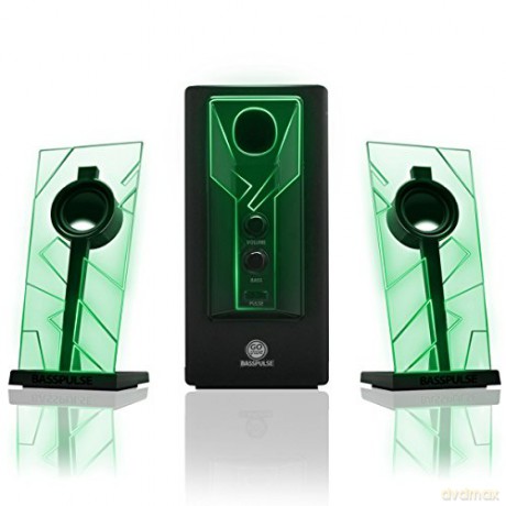 Go Groove: GOgroove Bass PULSE 2.1 Speakers (Green)