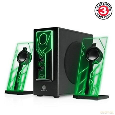 Go Groove: GOgroove Bass PULSE 2.1 Speakers (Green)