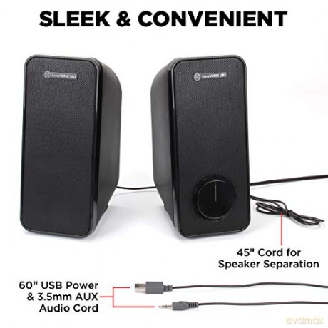 Go Groove: GOgroove SonaVERSE UB2 Computer Speakers