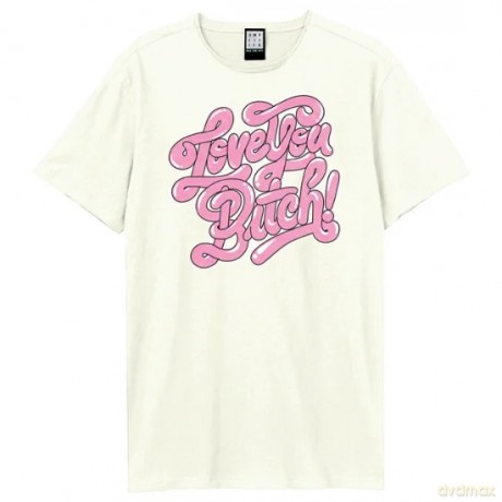 Lizzo: Lizzo Love You Bitch Amplified Vintage White Small T Shirt