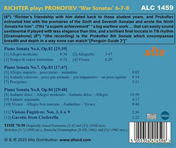 Sviatoslav Richter: Richter Plays Prokofiev War Sonatas Nos. 6-7-8 [CD]