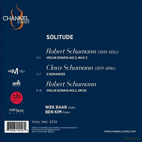 Niek Baar & Ben Kim: Robert & Clara Schumann: Solitude [CD]