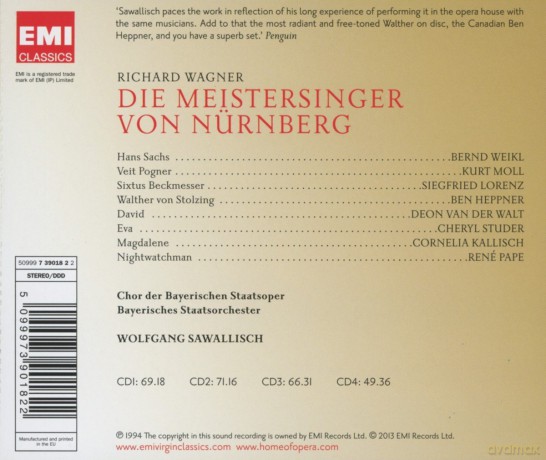 Wolfgang Sawallisch: Die Meistersinger [4CD]