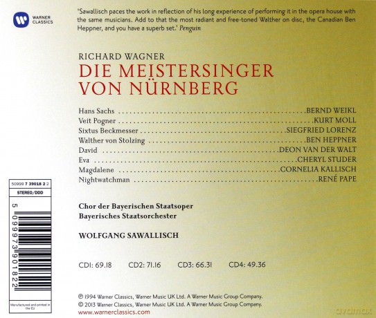Wolfgang Sawallisch: Die Meistersinger [4CD]