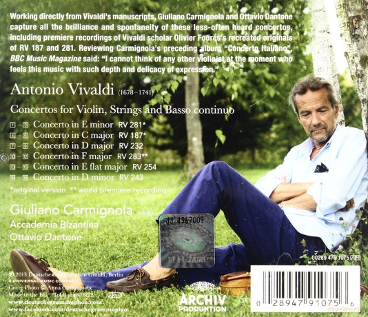 Giuliano Carmignola: Vivaldi Con Moto [CD]
