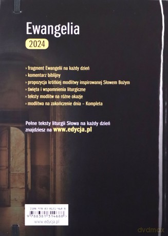 Ewangelia 2024 - duży format, oprawa twarda z tasiemką i gumką zamykającą [KSIĄŻKA]