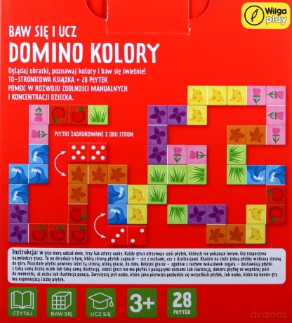 Gra i książka Domino. Kolory. Baw się i ucz [GRA]
