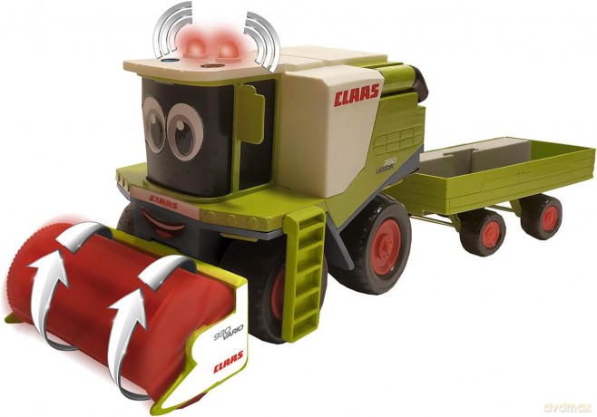 Kombajn Claas z przyczepą Happy People