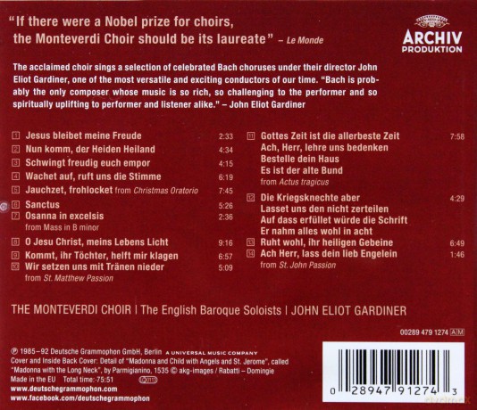 John Eliot Gardiner: Bach Choruses [CD]