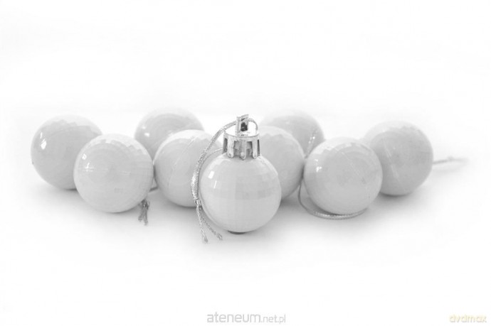 Bombki disco białe 9szt