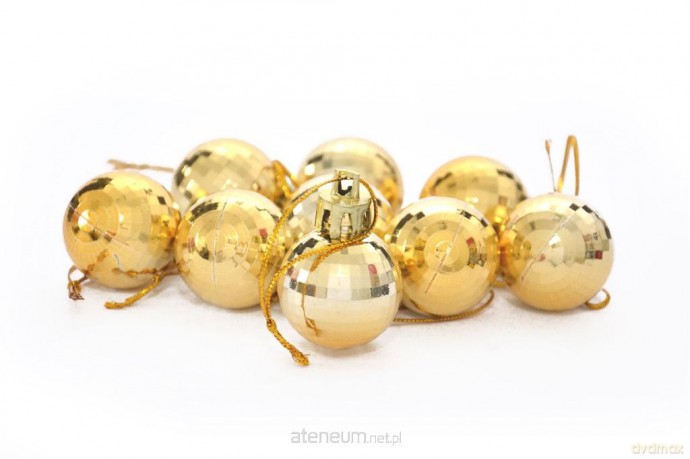 Bombki disco złote 9szt