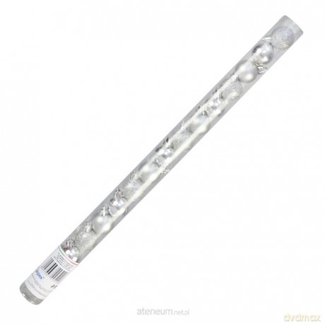 Bombki srebrne w tubie 16szt