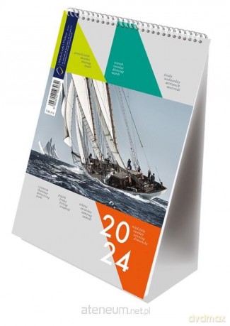 Kalendarz 2024 pionowy B6 ze spiralką żagle [KALENDARZ]