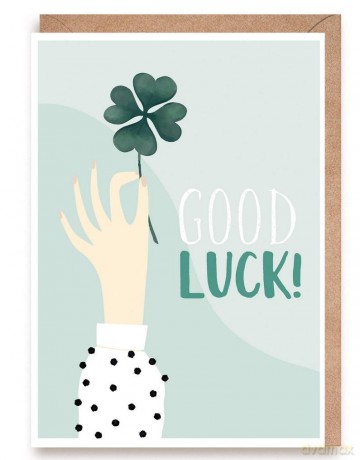 Kartka okolicznościowa Powodzenia Good luck!