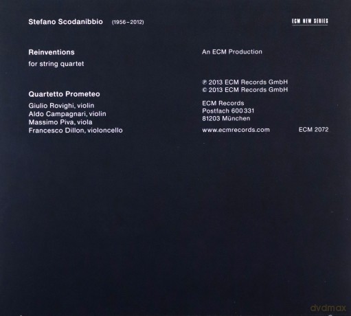 Stefano Scodanibbio: Reinventions [CD]