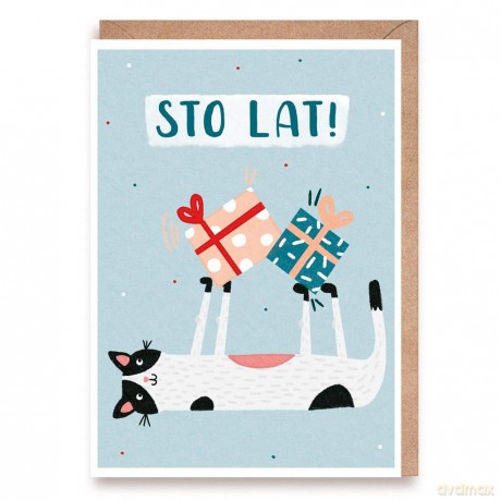 Kartka urodzinowa Kot