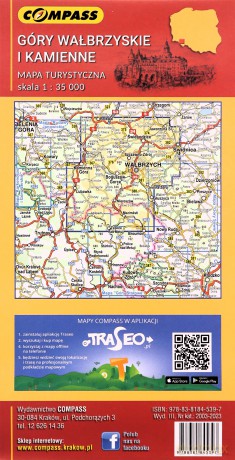 Mapa - Góry Wałbrzyskie i Kamienne 1:35 000
