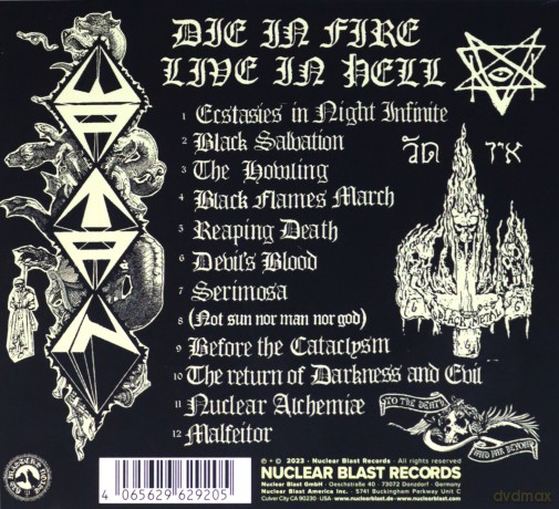 Watain: Die in Fire - Live in Hell [CD]