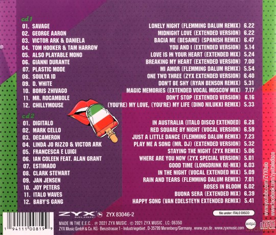 ZYX Italo Disco New Generation 18 [2CD]