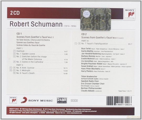 Schumann: Szenen Aus Goethes Faust [2CD]