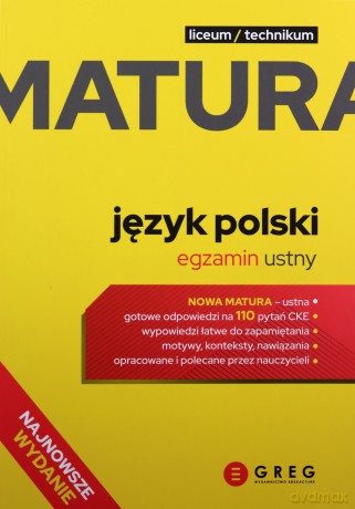 Język polski. Matura. Egzamin ustny. Repetytorium maturalne [KSIĄŻKA]