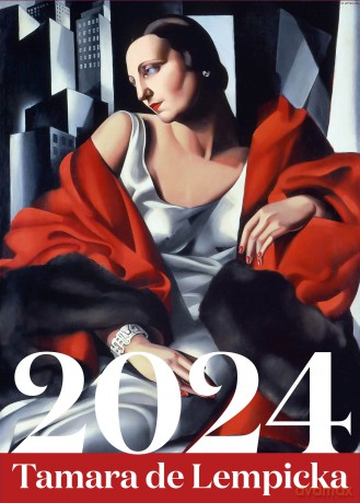 Kalendarz 2024 Tamara Łempicka wielkoformatowy luksusowy