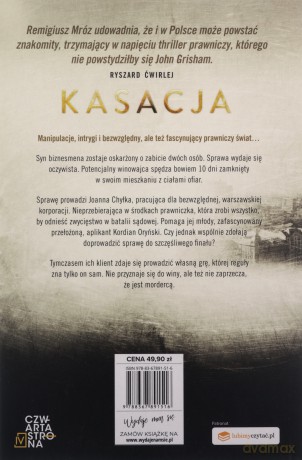 Kasacja. Seria z Joanną Chyłką (Tom 1) - Remigiusz Mróz [KSIĄŻKA]