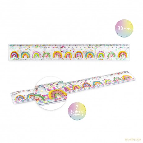 Linijka z brokatem GOOD FEELINGS 30cm