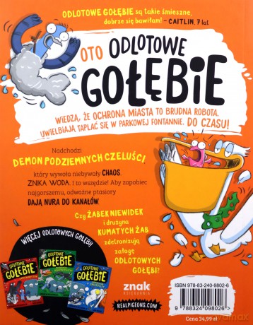 Odlotowe gołębie dają nura - Andrew McDonald, Ben Wood [KSIĄŻKA]