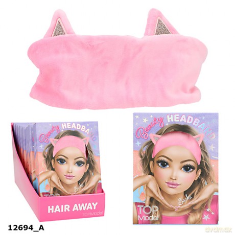 Opaska kosmetyczna z uszkami Top Model BEAUTY&ME 12694A
