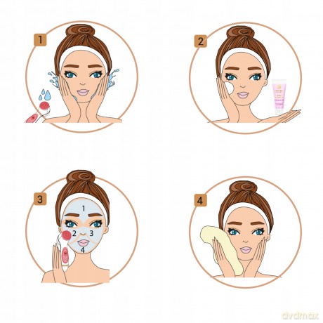 Szczoteczka do twarzy model 868 różowa + żel blemish 100 ml Lumineo