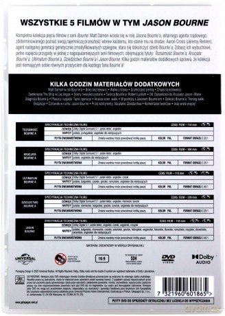 Bourne. Kompletna Kolekcja 5 Filmów [5DVD]