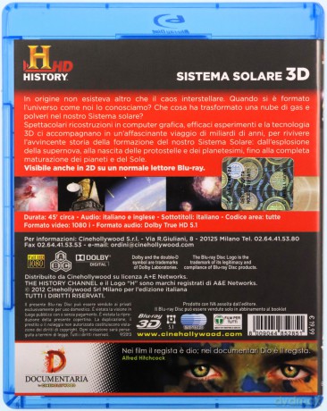Sistema Solare 3D [Blu-Ray]