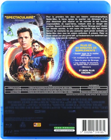 Spider-Man : No Way Home (Spider-Man: Bez drogi do domu) [Blu-Ray]