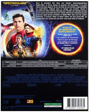 Spider-Man : No Way Home (Spider-Man: Bez drogi do domu) [Blu-Ray]