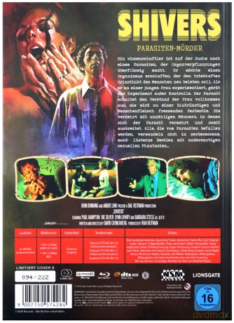 Shivers (Dreszcze) [Blu-Ray 4K]+[Blu-Ray]