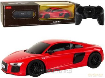 Auto R/C Audi R8 Rastar 1:24 czerwone