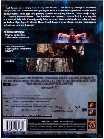 X-Men Geneza Wolverine (The Best Of Science Fiction Nieziemska Kolekcja Filmowa) (booklet) [DVD]