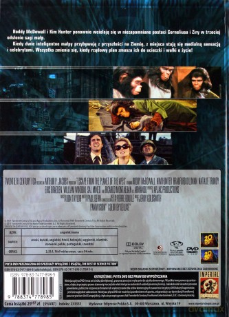 Ucieczka z Planety Małp (The Best Of Science Fiction Nieziemska Kolekcja Filmowa) (booklet) [DVD]